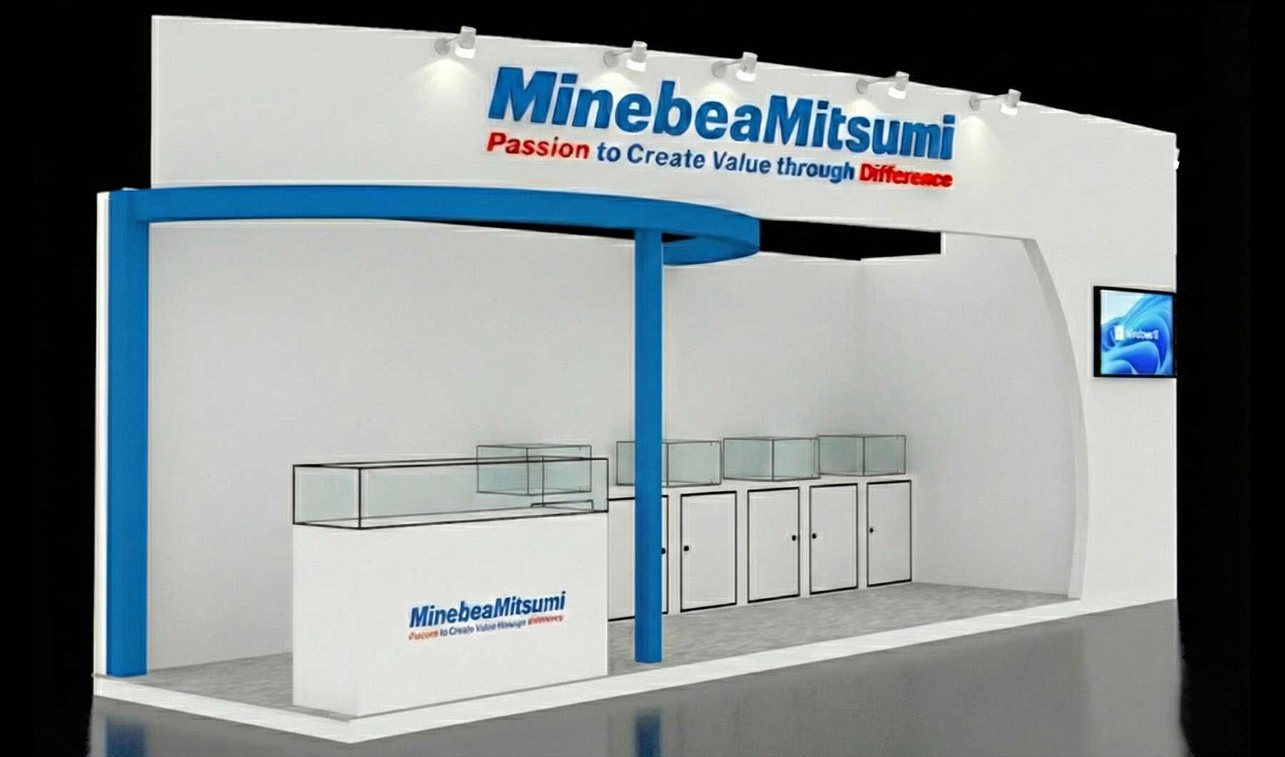 ミネベアパワーデバイスの展示ブースのイメージ